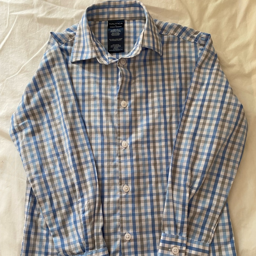 Nautical dress shirt boys size 7